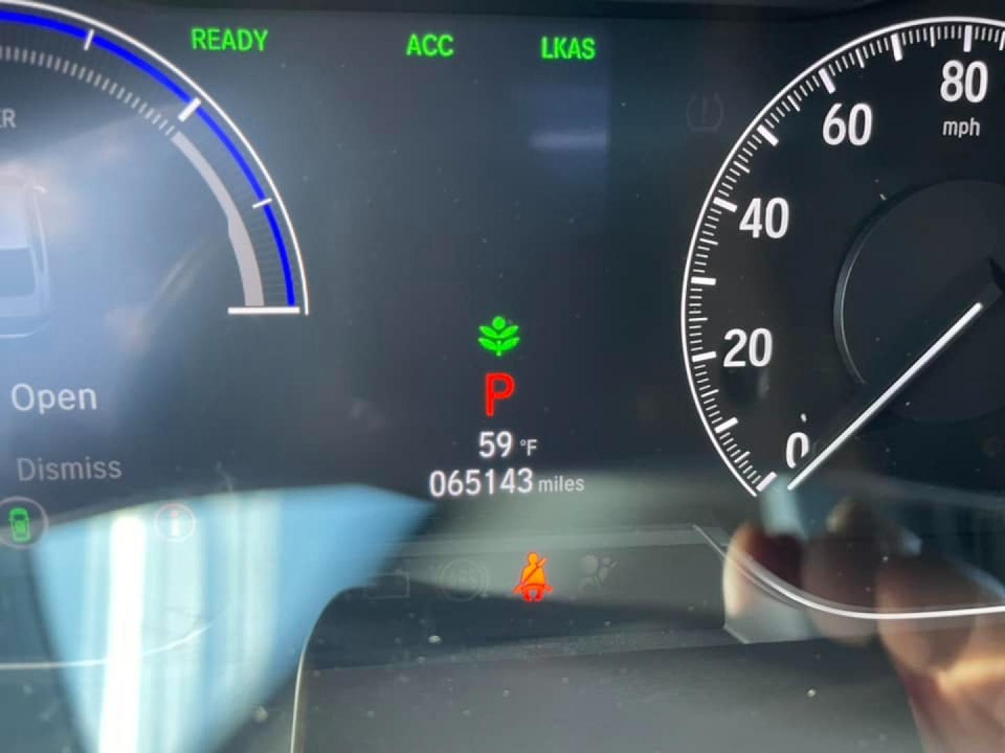 2020 SILVER /BLACK Honda Accord Hybrid EX-L (1HGCV3F53LA) with an 2.0L L4 DOHC 16V HYBRID engine, CVT transmission, located at 744 E Miner Ave, Stockton, CA, 95202, (209) 944-5770, 37.956863, -121.282082 - PLUS TAXES AND FEES - Photo#9